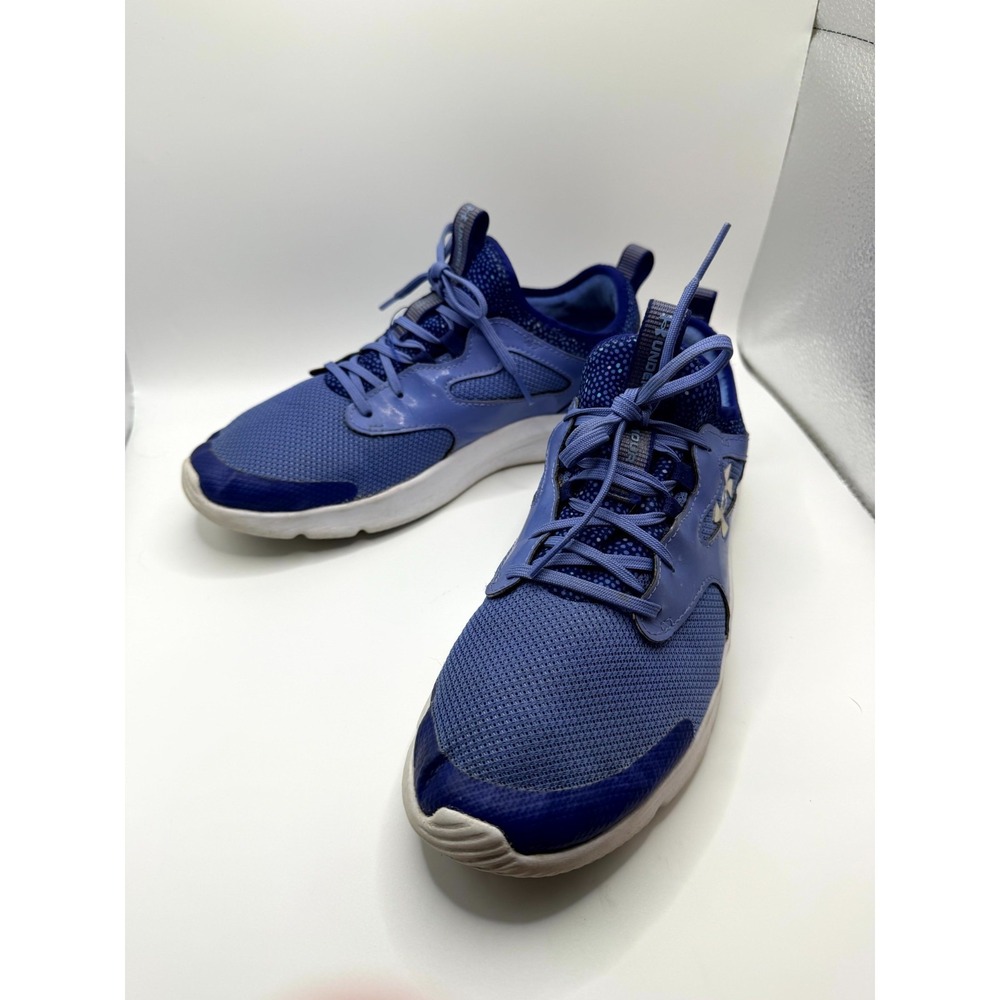 Under Armour Infinity 2.0 Printed GS Girls 7 Sneaker Baja Blue Running Shoes